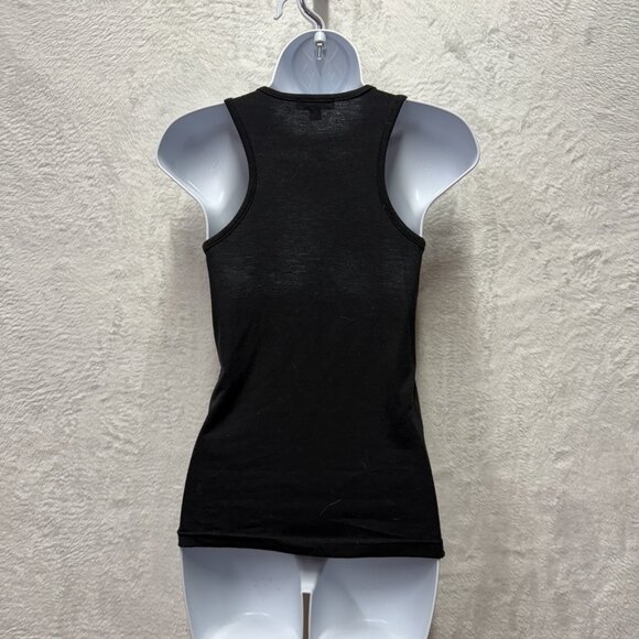 Forever 21 Silver Sequin Knit Tank Top Womens Small Stretch Scoop Holiday Dance - Picture 5 of 13